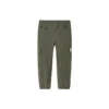 Pantalones de cintura elástica de color liso Tallas asiáticas «Verde oliva»