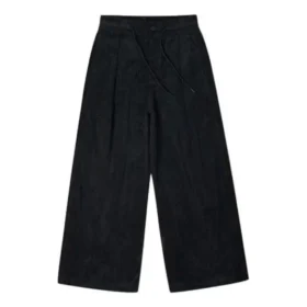 Pantalones de pana de pierna ancha Tallas asiáticas «Negro»