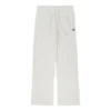 Pantalones de punto con logotipo, tallas asiáticas «Marfil»