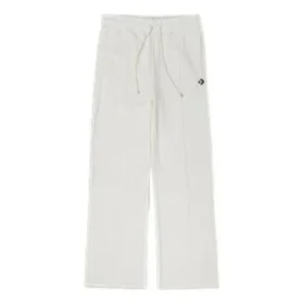 Pantalones de punto con logotipo, tallas asiáticas «Marfil»