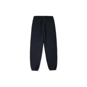 Pantalones de sudadera de felpa con cordón y logotipo Chevron, tallas asiáticas «Negro»