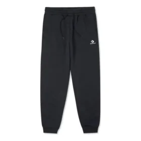 Pantalones de sudadera de felpa de corte estándar con estrella bordada en forma de chevron «Go-To» Tallas asiáticas «Negro»