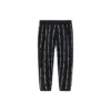 Pantalones deportivos de punto con logo impreso Tallas asiáticas «Negro Blanco»