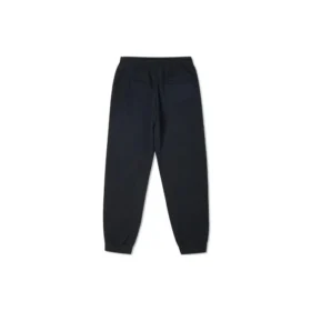 Pantalones deportivos/pantalones/joggers de color liso con cordones, negro oscuro