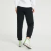Pantalones deportivos/pantalones/joggers de color liso con cordones, negro oscuro