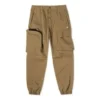 Pantalones elásticos tejidos Tallas asiáticas «Caqui»
