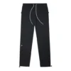 Pantalones jogger casuales ajustados cónicos estilo pareja, color negro