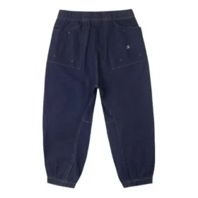 Pantalones jogger de mezclilla con cintura alta Tallas asiáticas «Blue»
