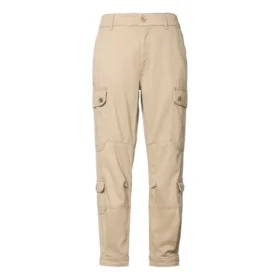 Pantalones utilitarios cargo tejidos, tallas asiáticas, «Beige»