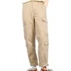 Pantalones utilitarios cargo tejidos, tallas asiáticas, «Beige»