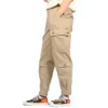 Pantalones utilitarios cargo tejidos, tallas asiáticas, «Beige»