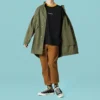 Parka utilitaria Tallas asiáticas «Verde militar»