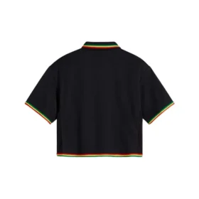 Polo corto Converse x Daily Paper, tallas asiáticas, «Black»