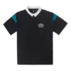 Polo retro, tallas asiáticas «Negro»