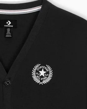 Retro Cardigan Tallas asiáticas «Negro»