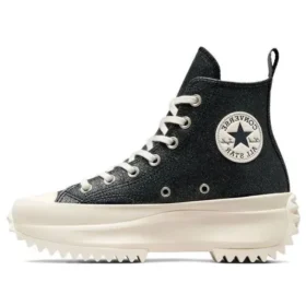 Run Star Hike Leather High Top «Sparkly Black»