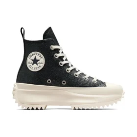 Run Star Hike Leather High Top «Sparkly Black»