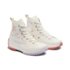 Run Star Hike Platform High «Embroidered Floral – Egret»