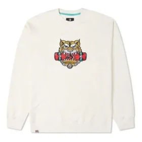 Serie Año Nuevo TIGER Pattern Round Neck Sports “Milk White”