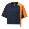 Serie Capsule: Camiseta de cuello redondo y manga corta con colores contrastantes