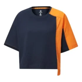 Serie Capsule: Camiseta de cuello redondo y manga corta con colores contrastantes