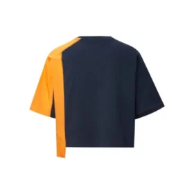 Serie Capsule: Camiseta de cuello redondo y manga corta con colores contrastantes