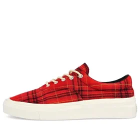 Skid Grip Low «Twisted Plaid – Haute Red»