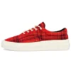 Skid Grip Low «Twisted Plaid – Haute Red»