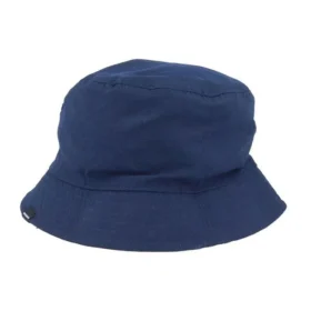 Sombrero de pescador reversible a cuadros con parche «Azul»