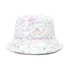 Sombrero de pescador reversible con salpicaduras de pintura «Blanco»