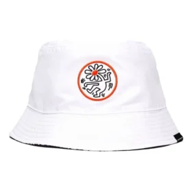 Sombrero de pescador reversible Converse x Keith Haring «Blanco»