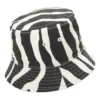 Sombrero de pescador reversible Zebra «Negro»