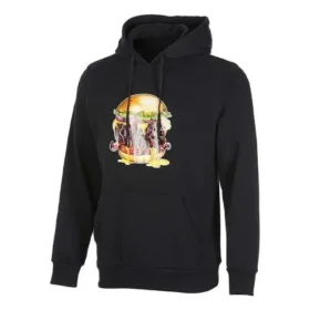 Sudadera con capucha Burger, tallas asiáticas, «Negro»