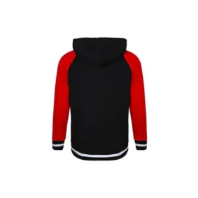 Sudadera con capucha casual de tejido grueso, tallas asiáticas, «Negro»