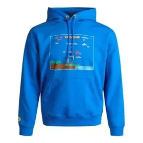 Sudadera con capucha con gráfico de videojuego, tallas asiáticas, «Azul»