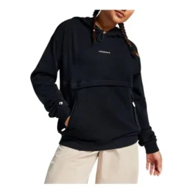 Sudadera con capucha con logotipo, tallas asiáticas «Negro»