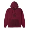 Sudadera con capucha Cozy Utility, tallas asiáticas «Burgundy»