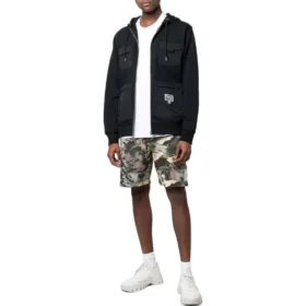 Sudadera con capucha de felpa Converse x Josh Vides, tallas asiáticas, «Negro» Sudadera con capucha de felpa Converse x Josh Vides, tallas asiáticas, «Negro»