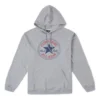 Sudadera con capucha de felpa de ajuste estándar Go-To All Star Patch, tallas asiáticas, «Gris»
