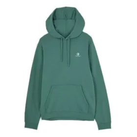 Sudadera con capucha de felpa de corte estándar con estrella bordada en forma de chevron Go-To, tallas asiáticas «Verde» Sudadera con capucha de felpa de corte estándar con estrella bordada en forma de chevron Go-To, tallas asiáticas «Verde»