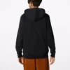 Sudadera con capucha de felpa francesa con chevrón de estrellas bordadas, tallas asiáticas, «Negro»