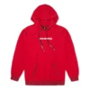 Sudadera con capucha de la serie Año Nuevo con rayas de tigre, color rojo