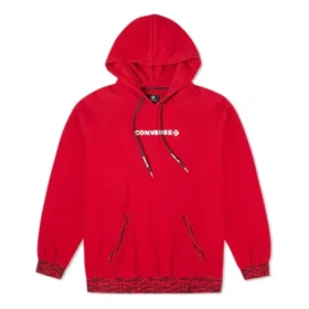 Sudadera con capucha de la serie Año Nuevo con rayas de tigre, color rojo