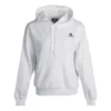 Sudadera con capucha de manga larga y logo pequeño, color blanco