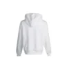 Sudadera con capucha de manga larga y logo pequeño, color blanco