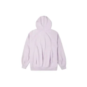 Sudadera con capucha de punto con logotipo bordado, color púrpura