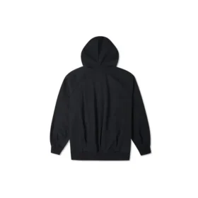 Sudadera con capucha de punto suelto y logotipo bordado, color negro
