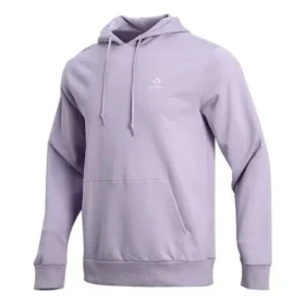 Sudadera con capucha deportiva informal Converse para hombre, de punto, color morado claro