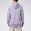 Sudadera con capucha deportiva informal Converse para hombre, de punto, color morado claro