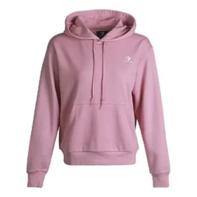 Sudadera con capucha Letter Basical rosa